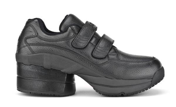 The Legend in Black with Velcro, Enclosed Heel and Slip Resistance Men Z-CoiL 