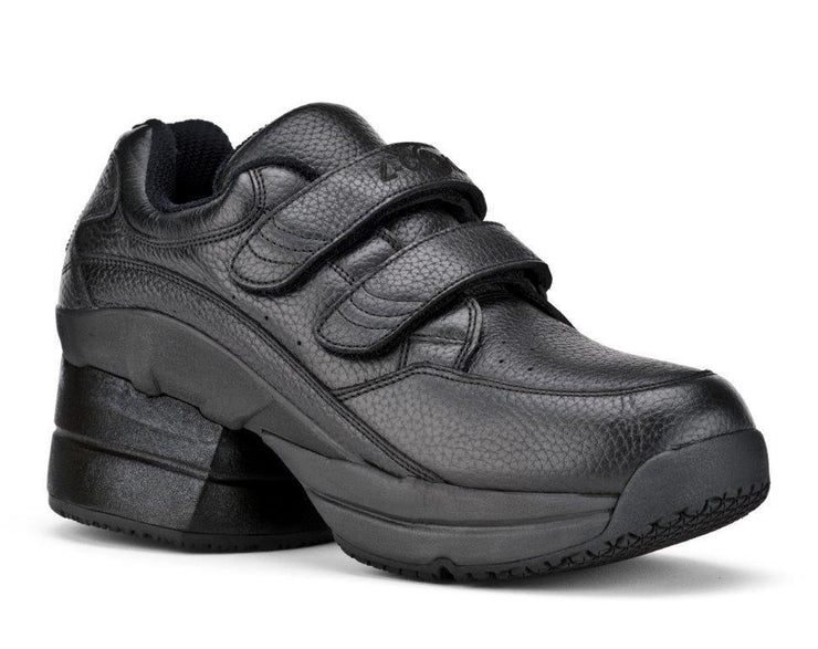 The Legend in Black with Velcro, Enclosed Heel and Slip Resistance Men Z-CoiL 